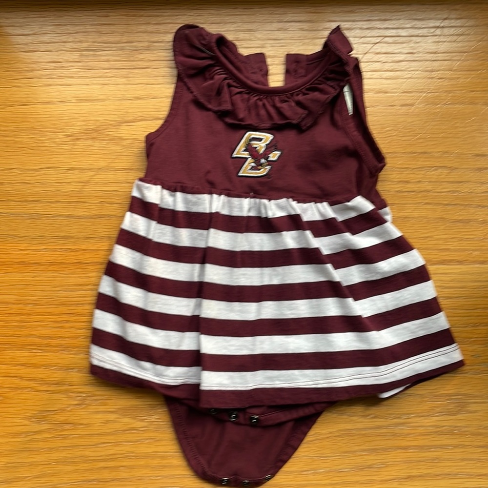 Baby girl Boston College onesie dress, 6-12 months